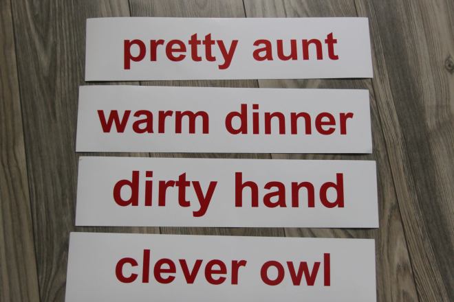 Kolejny etap czytania globalnego metodą Domana: wyrażenia dwuwyrazowe (z wersją audio)